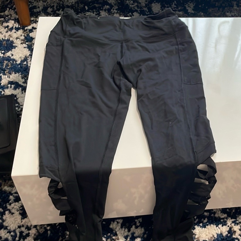 Black Cut-Out Leggings